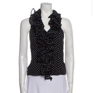 Anne Fontaine Polka Dot Halter Top